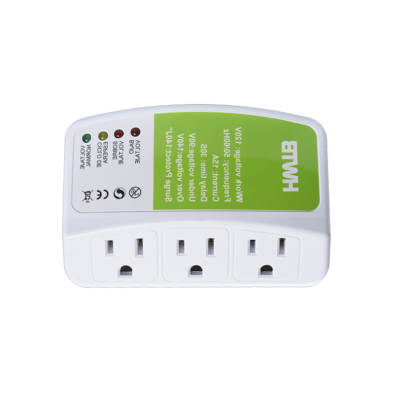 HWTB-V005110V-US 15A Bảo vệ chống đột biến điện áp tự động nhiều ổ cắm